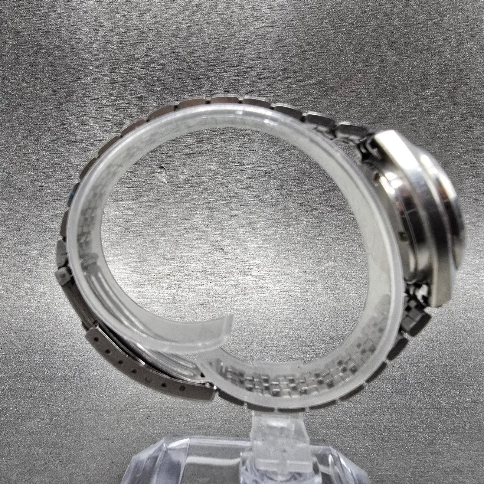 Seiko Automatic Watch Women 27mm Silver Dial Silver Tone Daydate 2206-0470 PARTS7