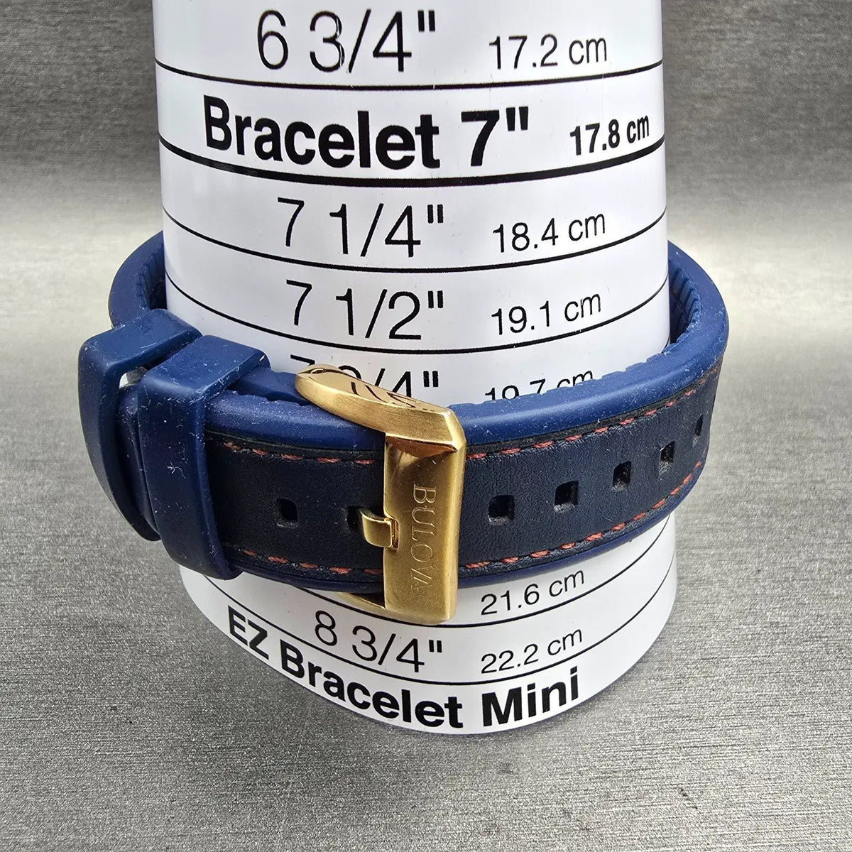 Bulova Marine Star Chronograph Watch Men 44mm Blue Dial Gold 97B168 New Battery9