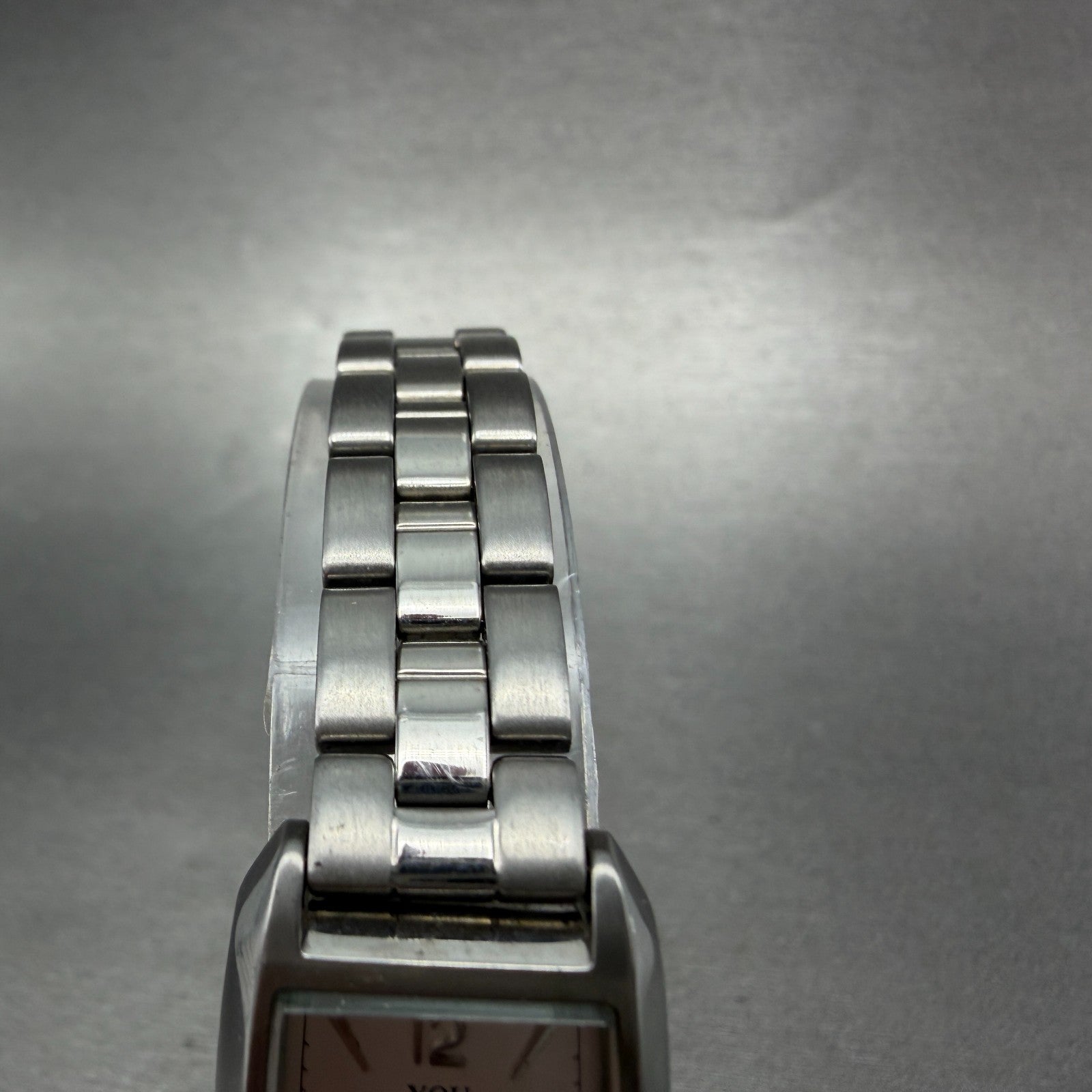 Orient You Tank Watch Women 19mm Silver Dial Silver Tone Rectangle New Battery4