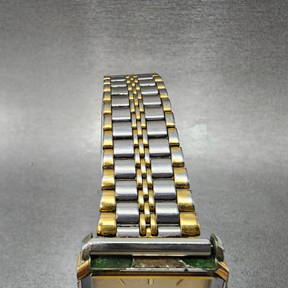 Seiko Dolce Tank Watch Men 26mm Champagne Dial Two Tone 5s21-5a20 PARTS