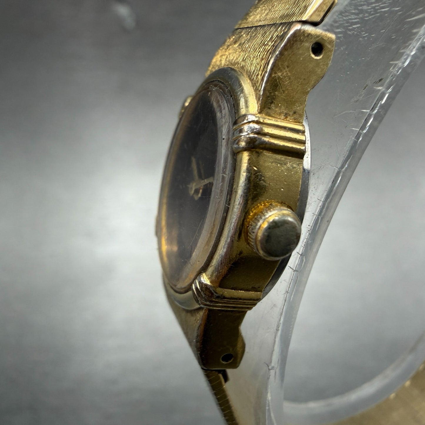 Seiko Watch Women 16mm Brown Dial Gold Tone Oval Vintage 5420-5159 New Battery2