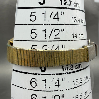 Citizen CQ Watch Women 16mm Champagne Dial Gold Tone Oval 4-833023 New Battery10