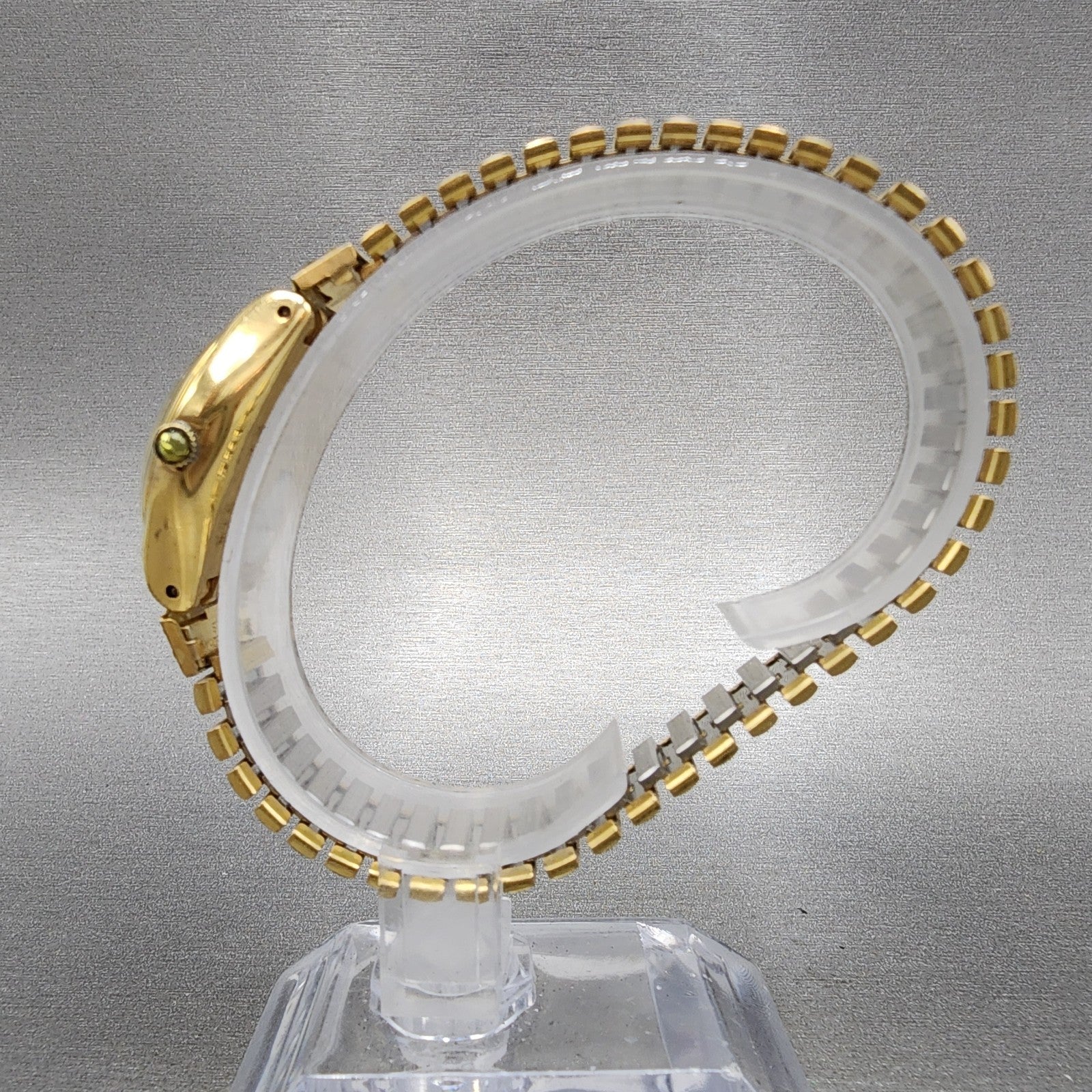 Swatch Irony FLORA Watch Women 25mm Champagne Dial Roes Gold Tone Round New Batt6