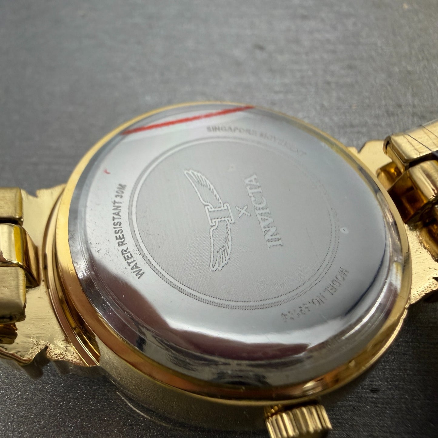 Invicta Wildflower Watch Women 30mm Silver Dial Gold Tone Crystal Bezel 691046