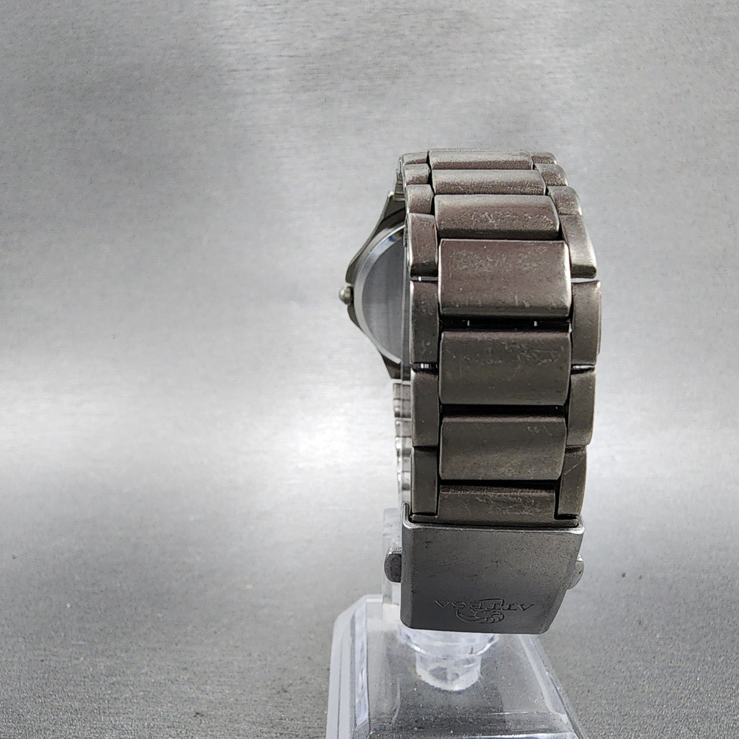 Citizen Attesa Watch Men 33mm Black Dial Titanium Tone Date 5510F51308 New Batt7