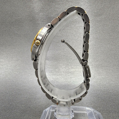 Seiko Watch Women 26mm Champagne Dial Two Tone Date 7n820419 New Battery6