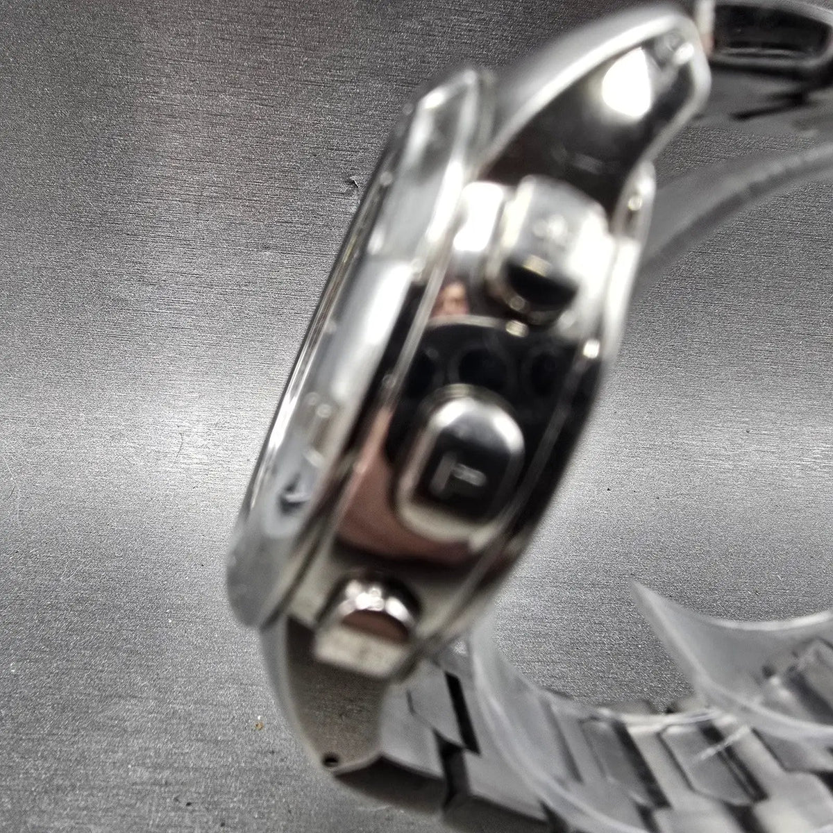 Tissot T-Touch Watch 43mm Women MOP Dial Titanium Alarm Chronograph READ! NewBat2