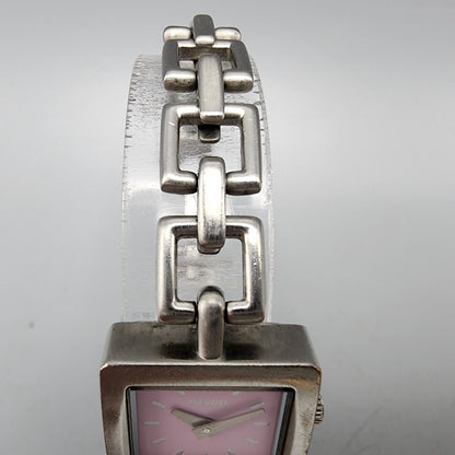 Nixon The Charm Watch Women 19mm Pink Dial Silver Tone Square New Battery
