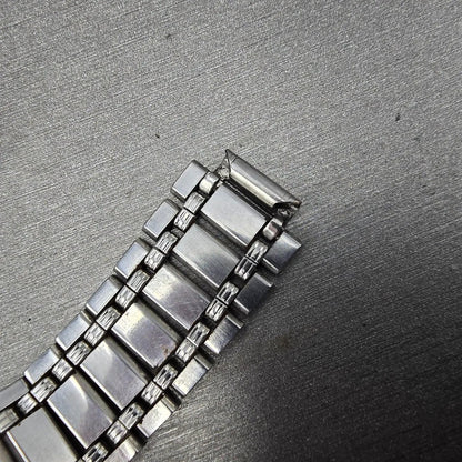 Citizen Bracelet 12mm Stainless Steel Silver Tone Tri Folding Clasp Vintage8