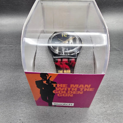 Swatch James Bond The Man with the Golden Gun Watch Men 34mm GB210 New Batt NOS8