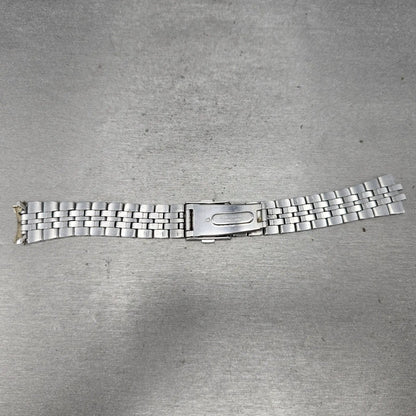 Seiko Bracelet 18mm Stainless Steel Two Tone Tri Folding Clasp VTG Japan 4A4K2C19