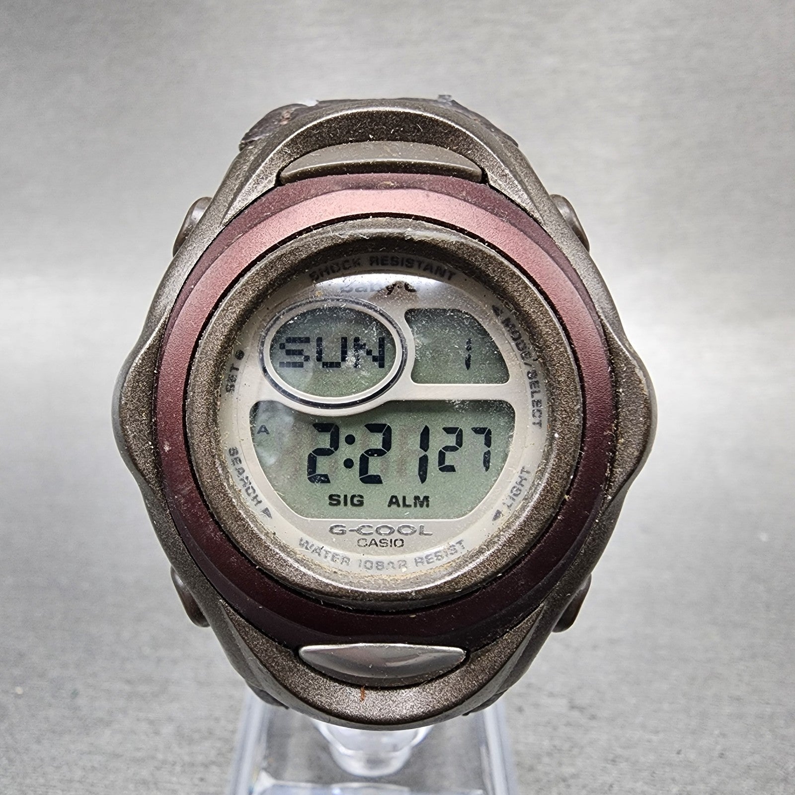 Casio BabyG Watch Women 38mm Silver Dial Brown Digital Alarm Chrono New Battery0