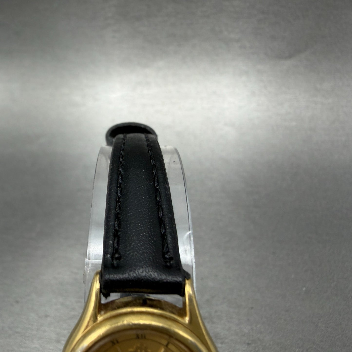 Seiko Watch Women 21mm Champagne Dial Gold Tone Round V401-0920 New Battery VTG4