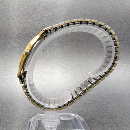 Seiko Watch Men 34mm White Dial Gold Tone Round V700-8a10 New Battery
