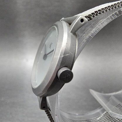 Calvin Klein Watch Women 28mm Silver Dial Steel Round K1313 Mesh Band New Batt2