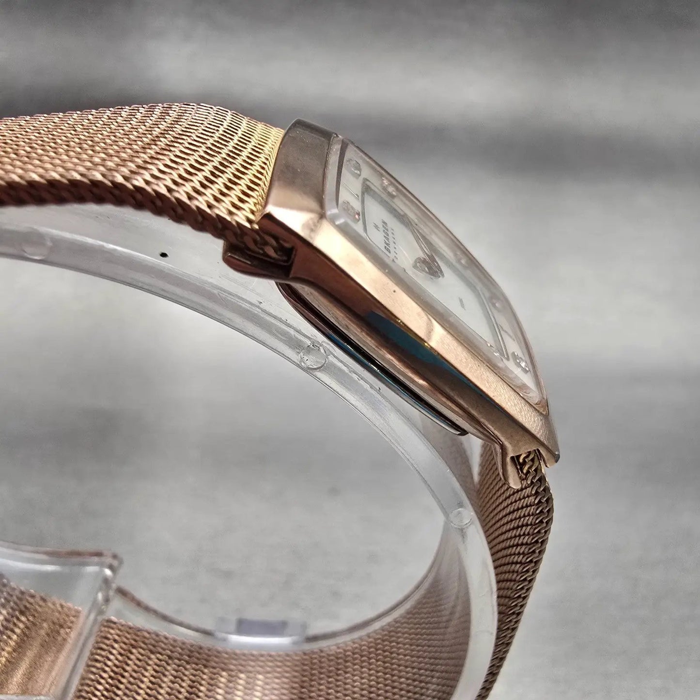 Skagen Denmark Watch Women 21mm MOP Dial Rose Gold Rectangle 380XSRR New Battery3