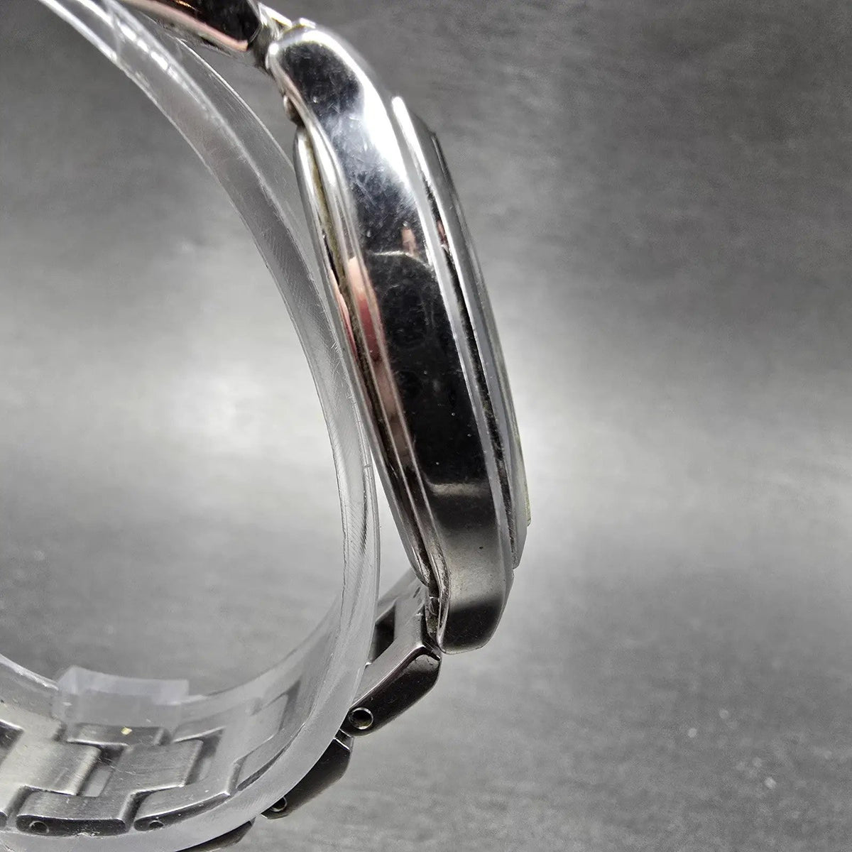 Citizen Wicca Watch Women 24mm Black Dial Silver Tone Rectangle E031-S06441 Runs3