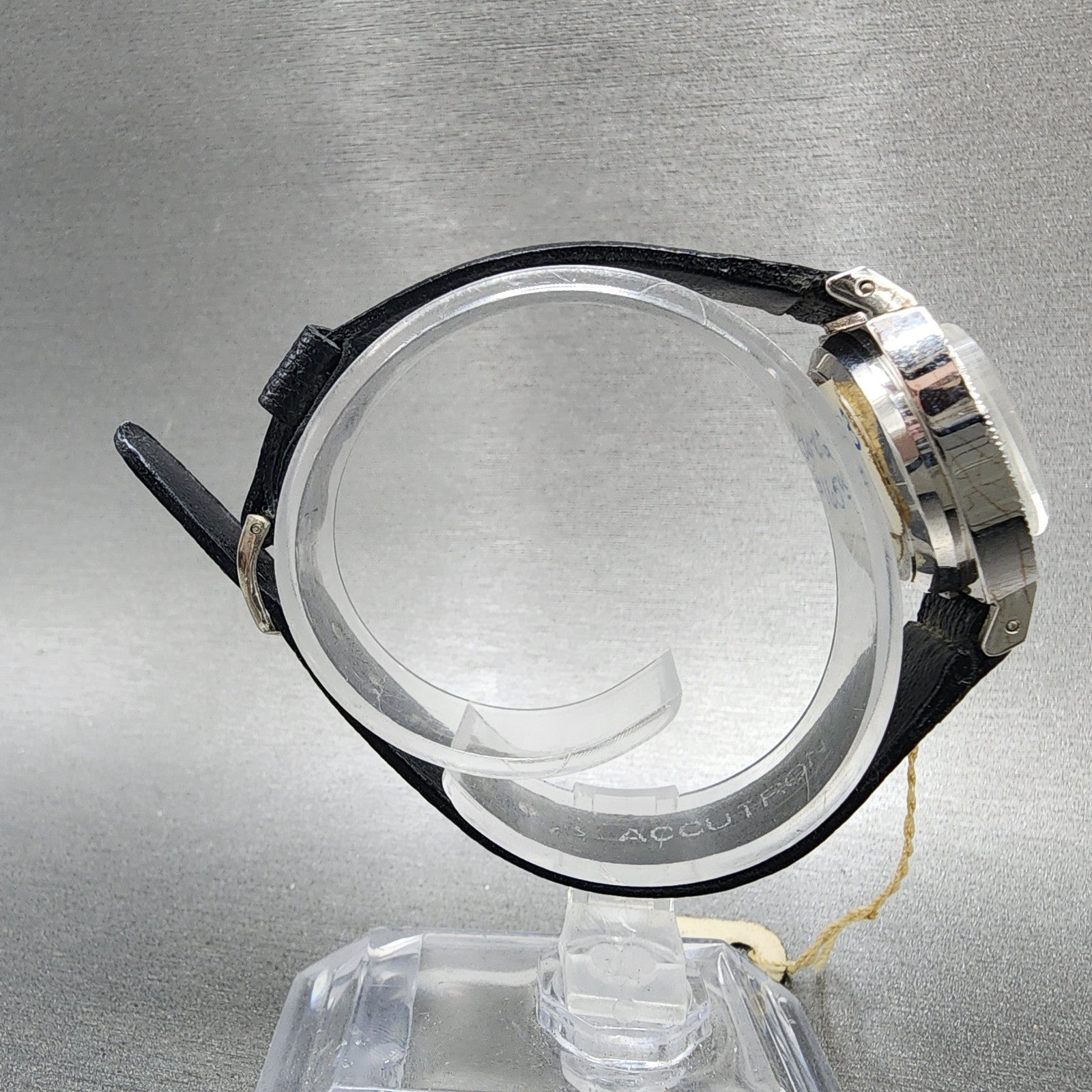 Bulova Accutron Watch Women 23mm White Dial Silver Tone Date N6 NOS PARTS9