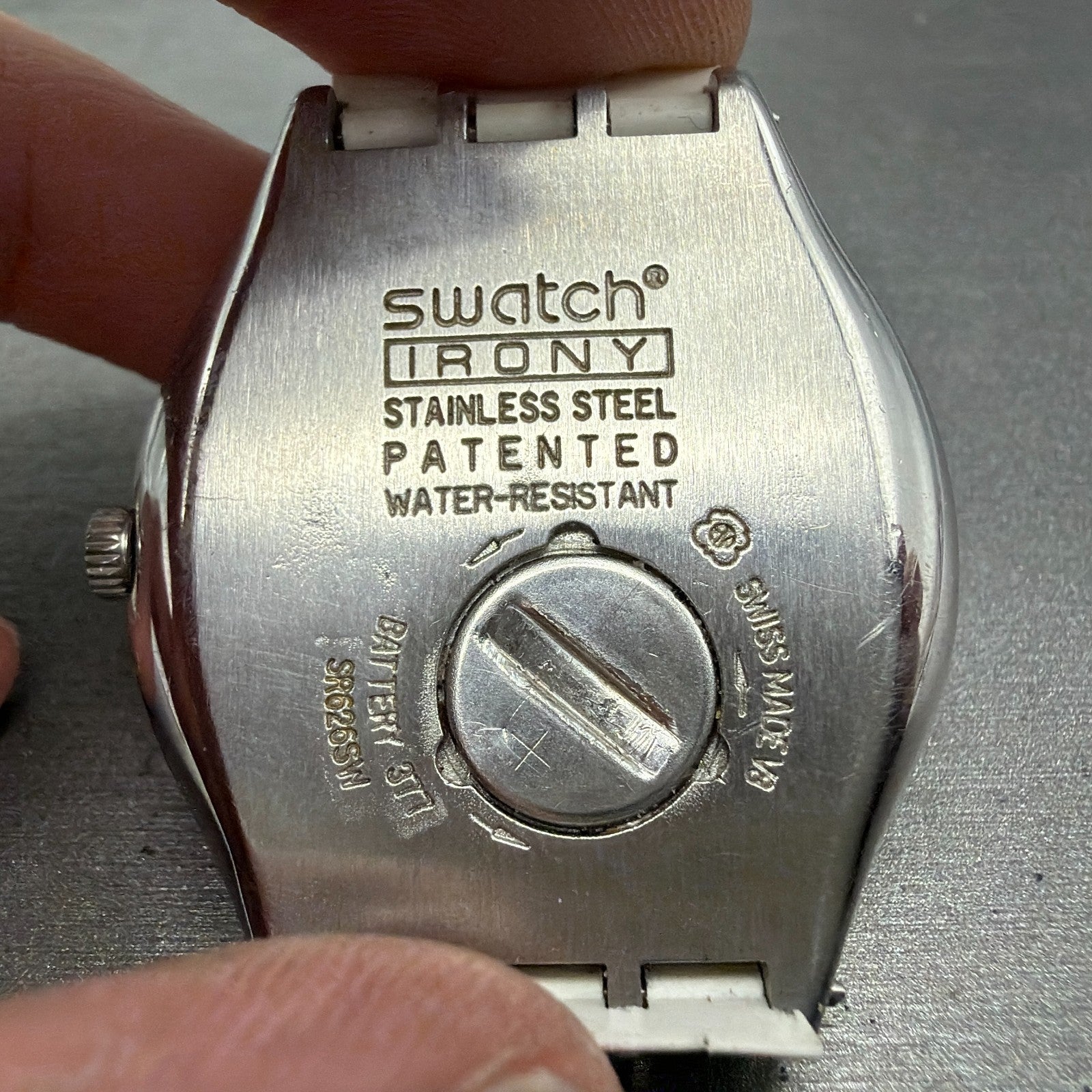 Swatch Irony Charcoal Suit Watch Men 38mm Black Dial Steel Daydate YGS744 NewBat6