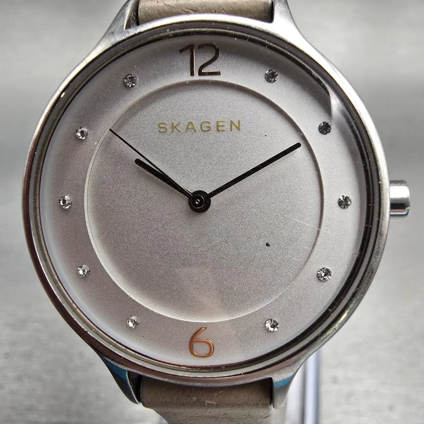Skagen Anita Watch Women 30mm White Dial Silver Tone Round SKW2648 New Battery1