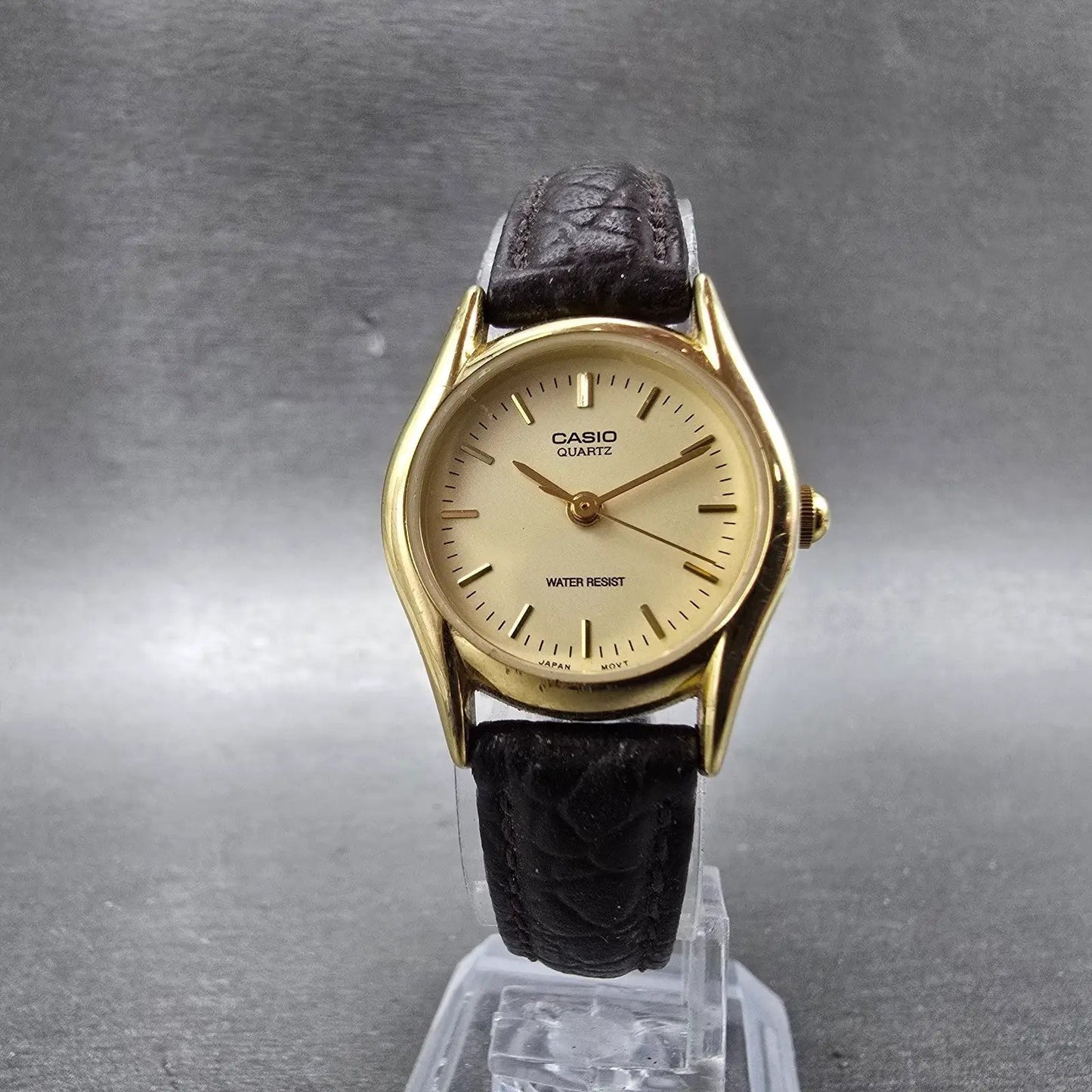 Casio Watch Women 23mm Champagne Dial Gold Tone Round LTP-1094 New Battery5
