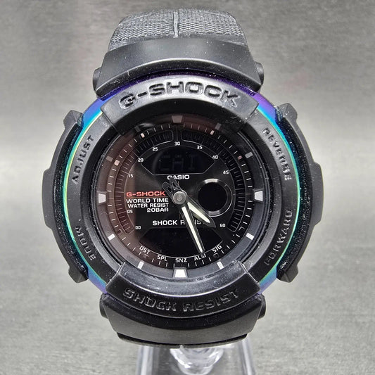 Casio G-Shock G-306X Watch Men 47mm Black Rainbow Alarm Analog Digital New Batt0