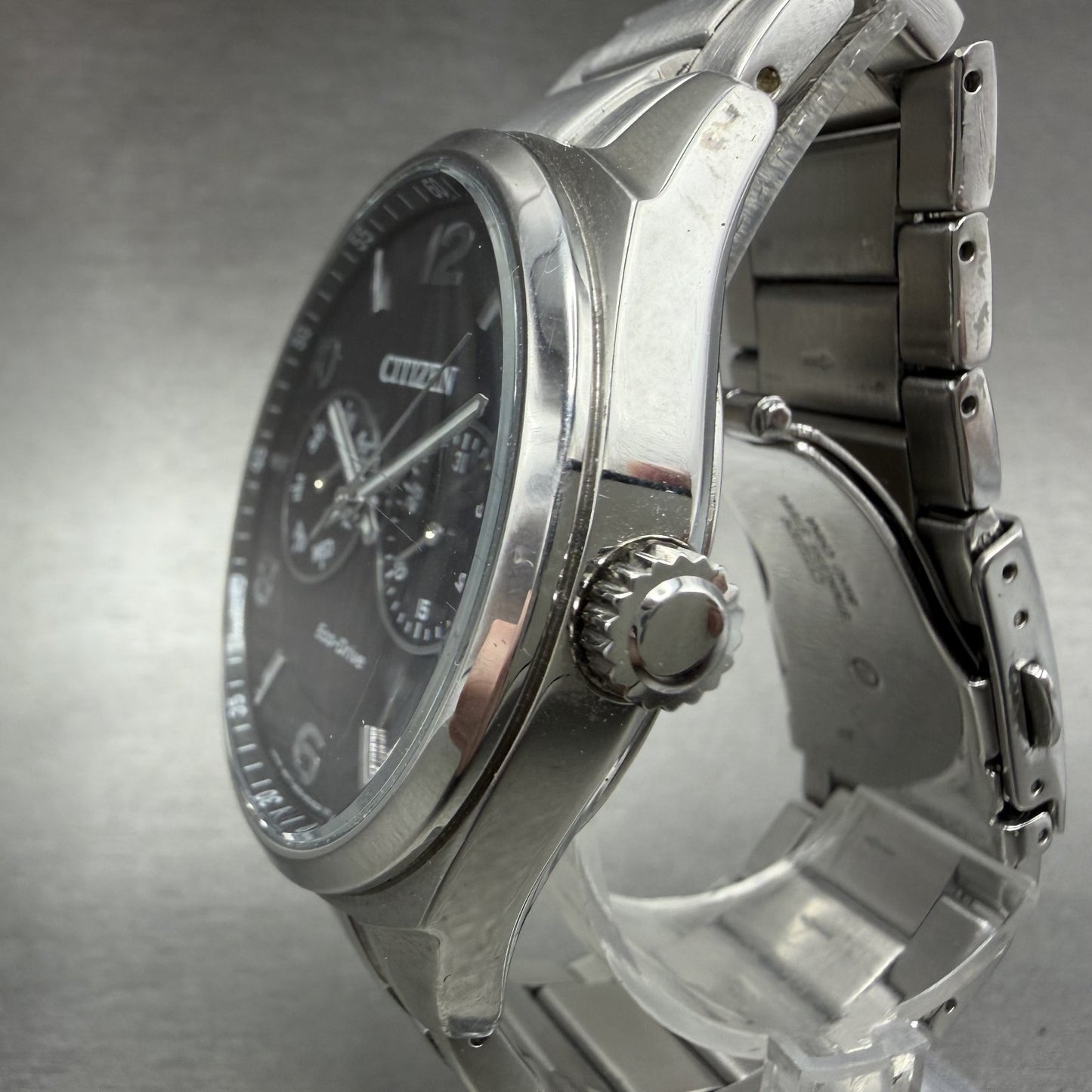 Citizen Eco-Drive Corso Watch Men 43mm Black Dial Steel Daydate AO9020-84E Runs2