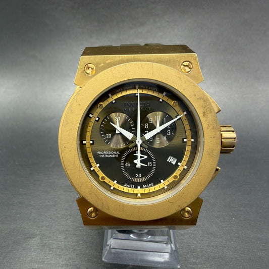 Invicta Akula Reserve Chrono Watch Men 54mm Green Dial Gold Date 12012 New batt0