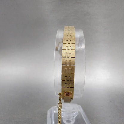 Citizen Special Watch Women 20mm White Dial Gold Plated Manual Wind Runs VTG7