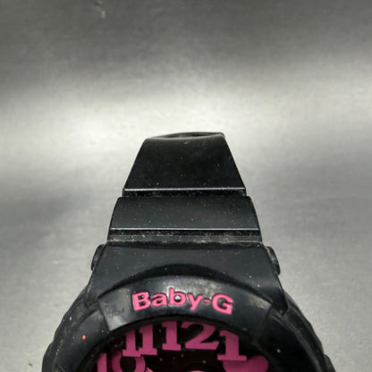 Casio Baby-G Watch Women 43mm Analog Digital Black Dial Black & Pink Tone NewBat4