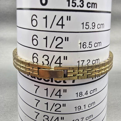 Citizen CQ Watch Women 13mm Champagne Dial Gold Tone 5421-S18523 New Battery VTG9