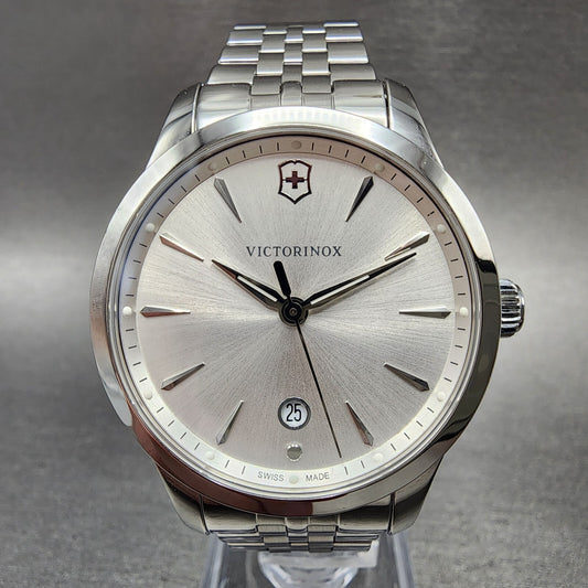 Victorinox Swiss Army Alliance Watch Women 35mm Silver Dial Steel Date Round0
