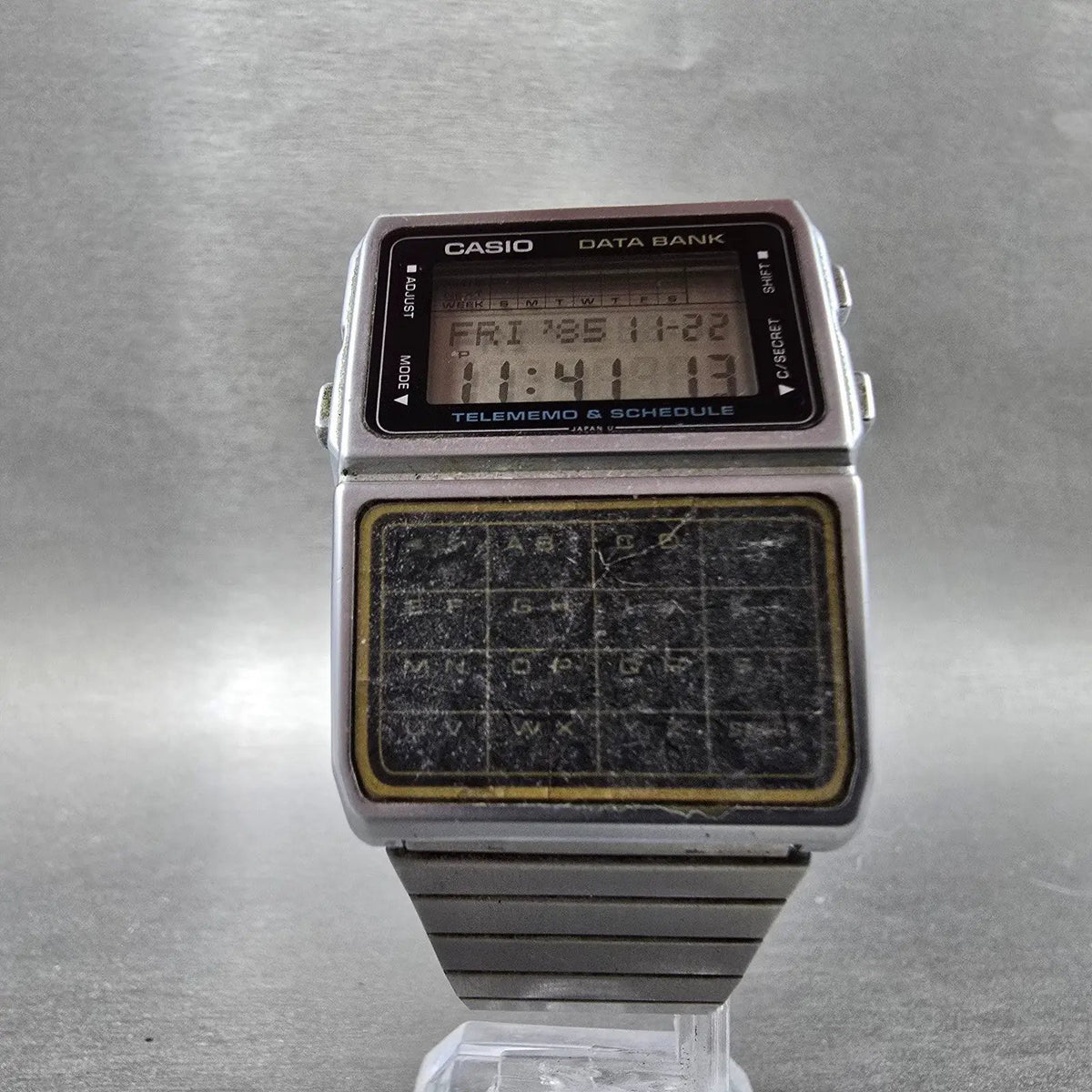 Casio Calculator Watch Men 33mm Digital Silver Tone Alarm Chrono DBC-610 NewBate5