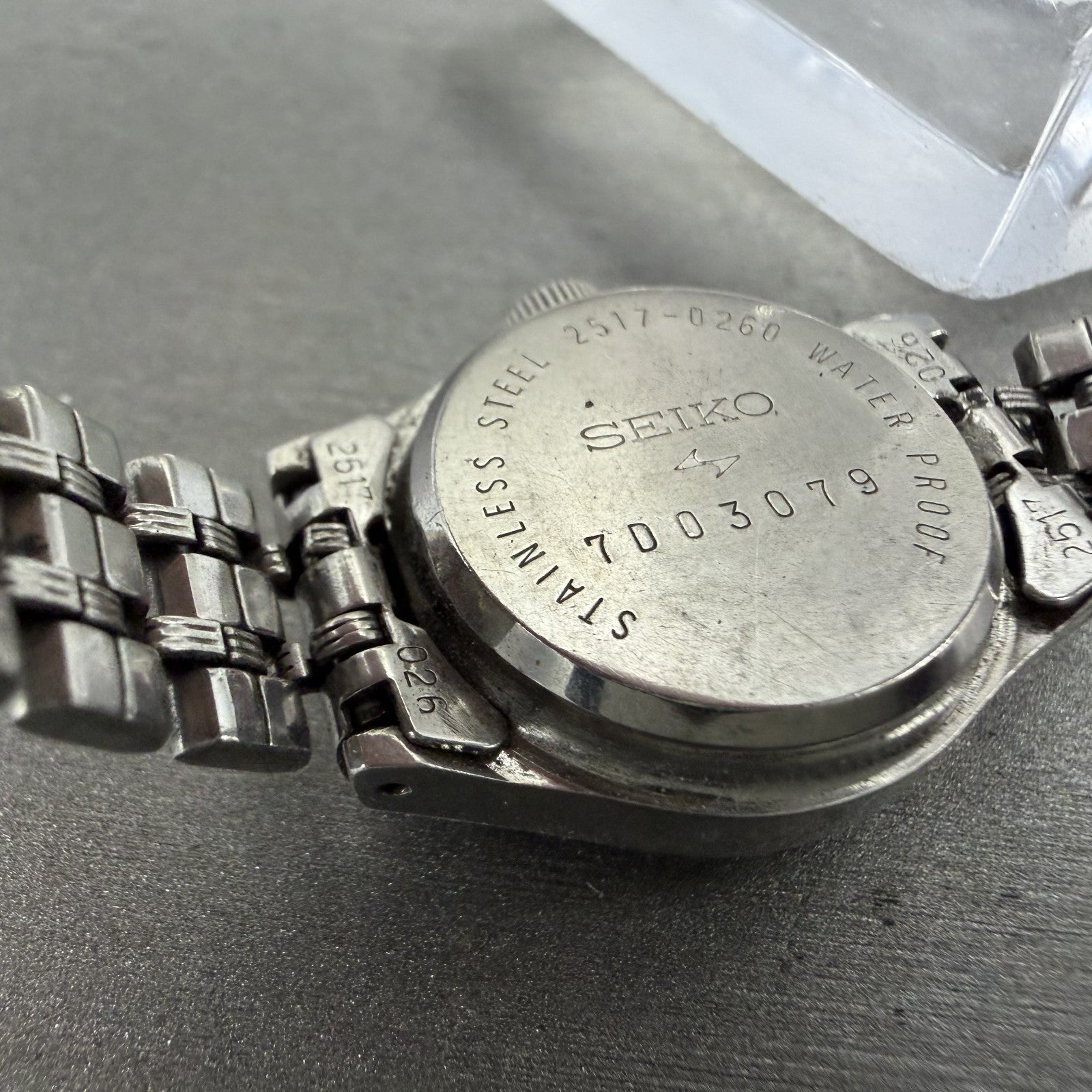 Seiko Matic Lady Watch Women 21mm Silver Dial Silver Tone Date Round VTG PARTS10