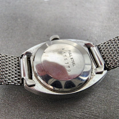Waltham Watch Women 22mm Silver Dial Steel Manual Wind Mesh Band READ!!!!!!! VTG10