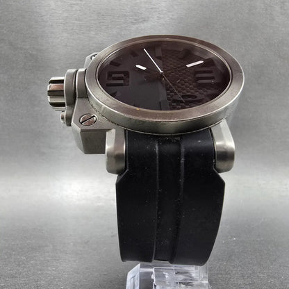 Oakley Gearbox watch Men 50mm Black Dial Titanium Round New Battery5