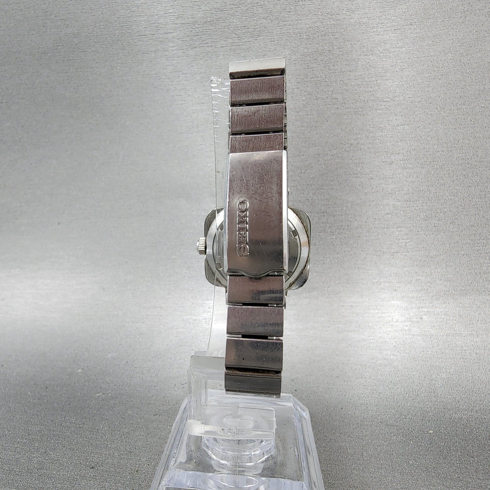 Seiko Automatic Watch Women 27mm Blue Dial Silver Tone Date 22050401 PARTS8