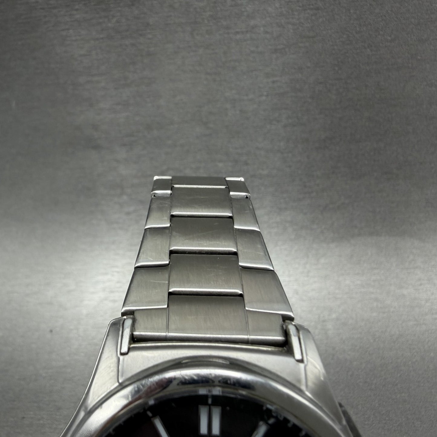 Casio Wave Ceptor Watch Men 42mm Black Dial Steel Solar Analog Digital Works ABC4