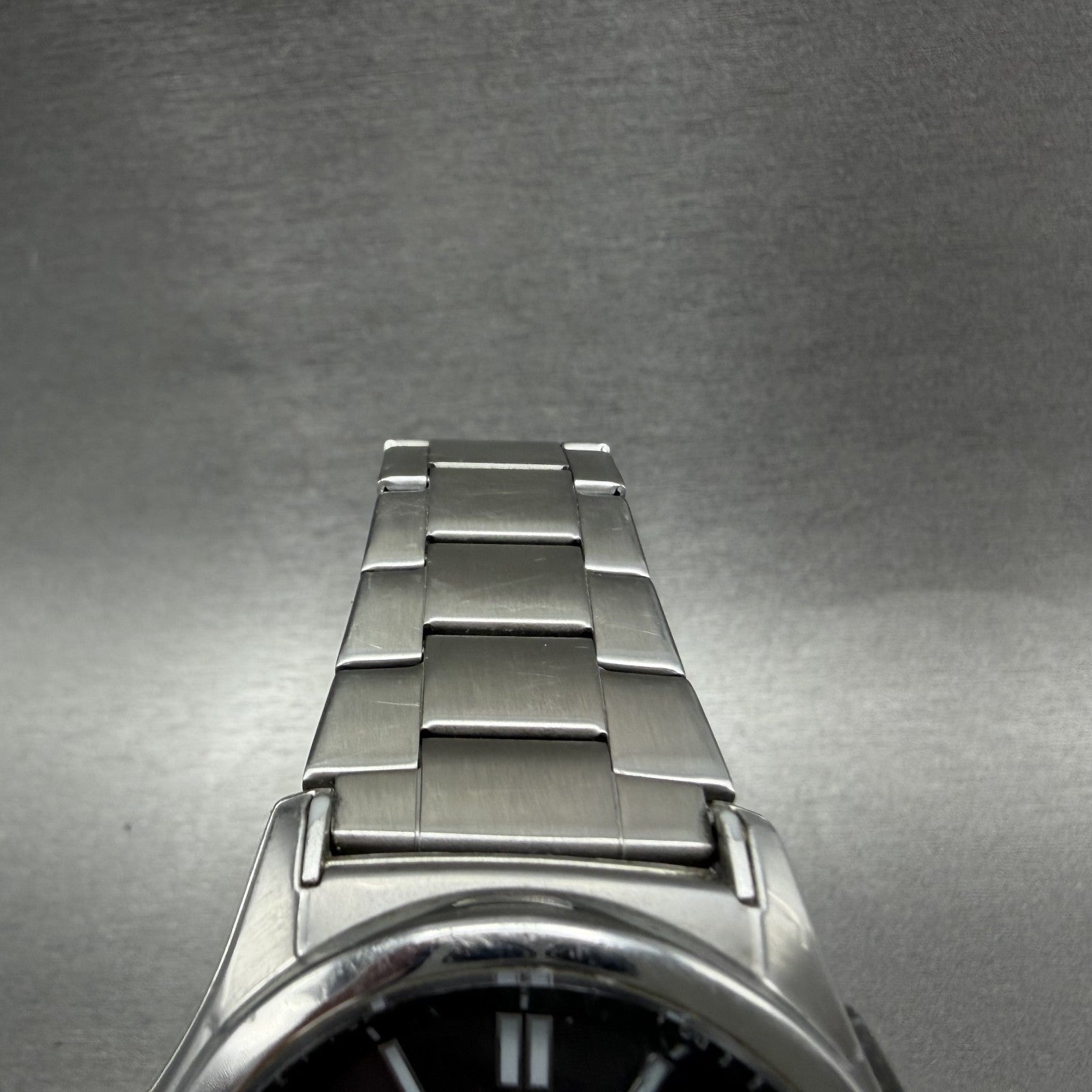 Casio Wave Ceptor Watch Men 42mm Black Dial Steel Solar Analog Digital Works ABC4