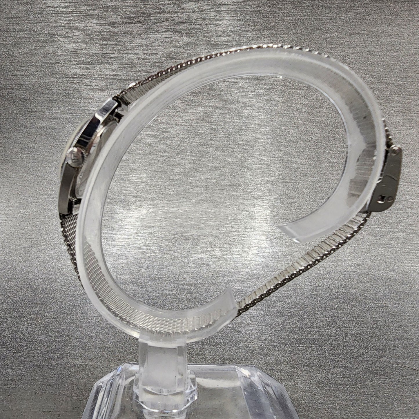 Waltham Watch Women 22mm Silver Dial Steel Manual Wind Mesh Band READ!!!!!!! VTG6