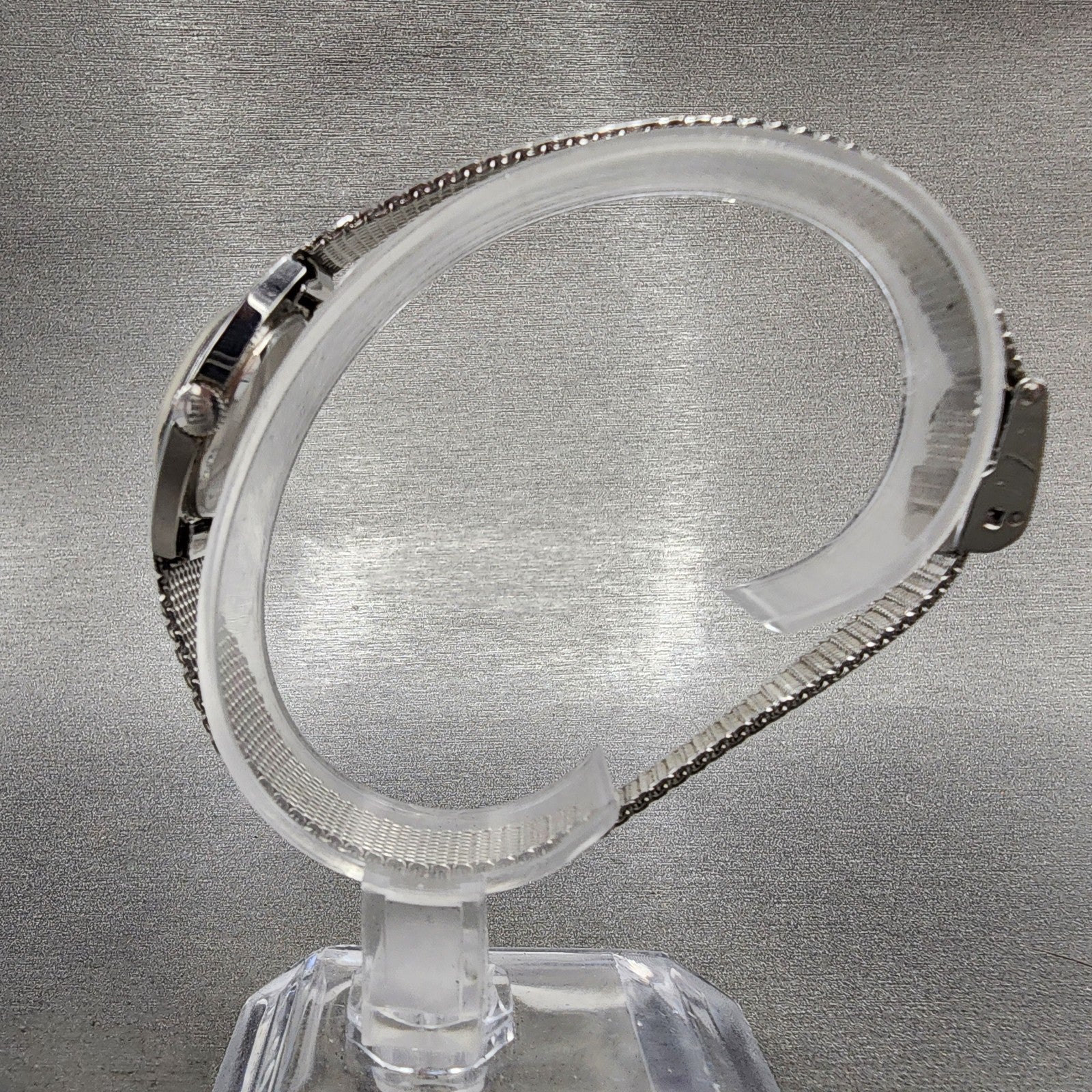 Waltham Watch Women 22mm Silver Dial Steel Manual Wind Mesh Band READ!!!!!!! VTG6