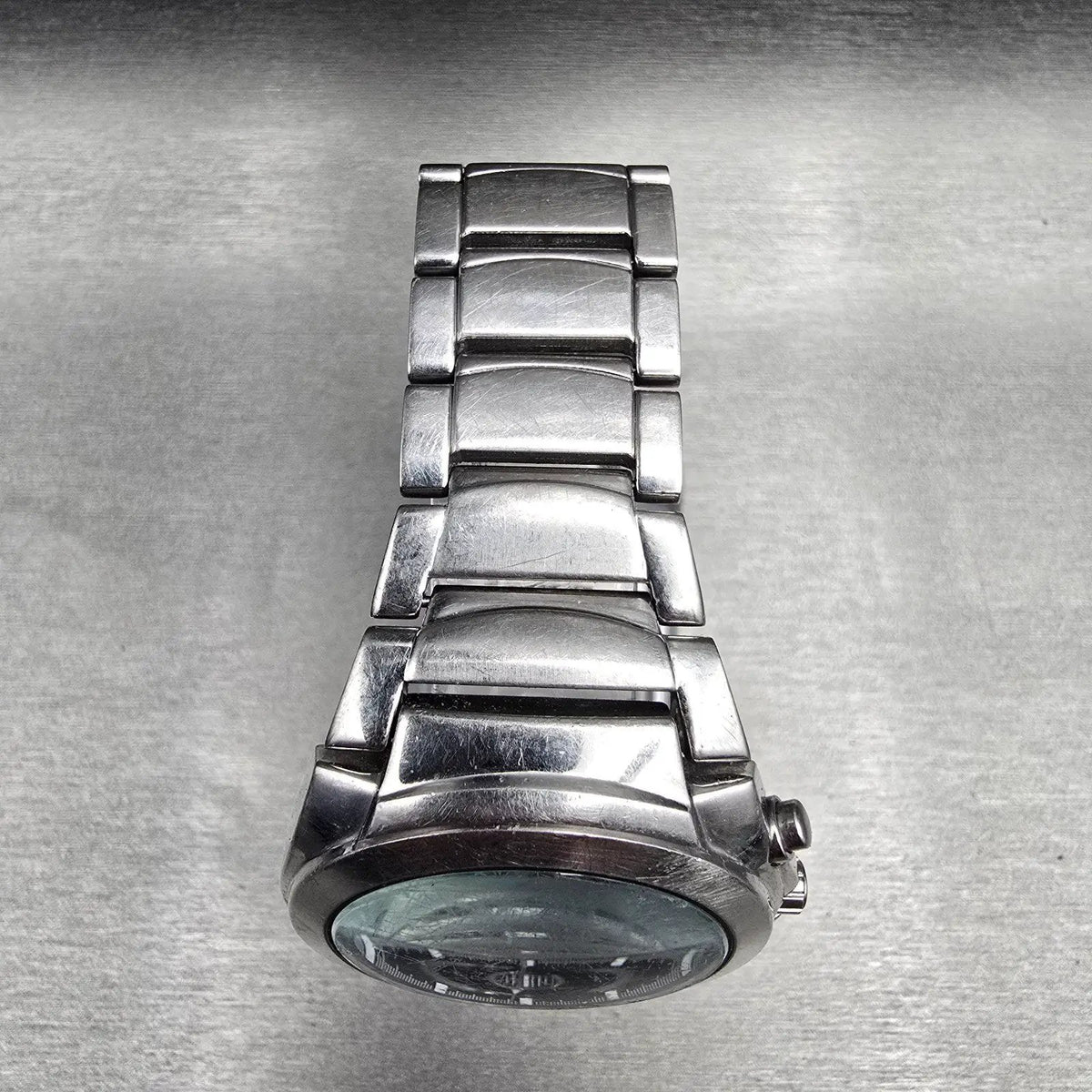 Seiko Chronograph Watch Men 38mm Black Dial Silver Tone Alarm 7T62-0EE0 New Batt4