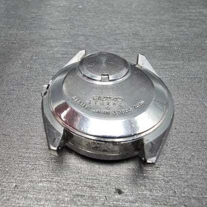 Seiko QT Watch Men 37mm Blue Dial Steel Date 3802 Movement 3802-7070 PARTS10