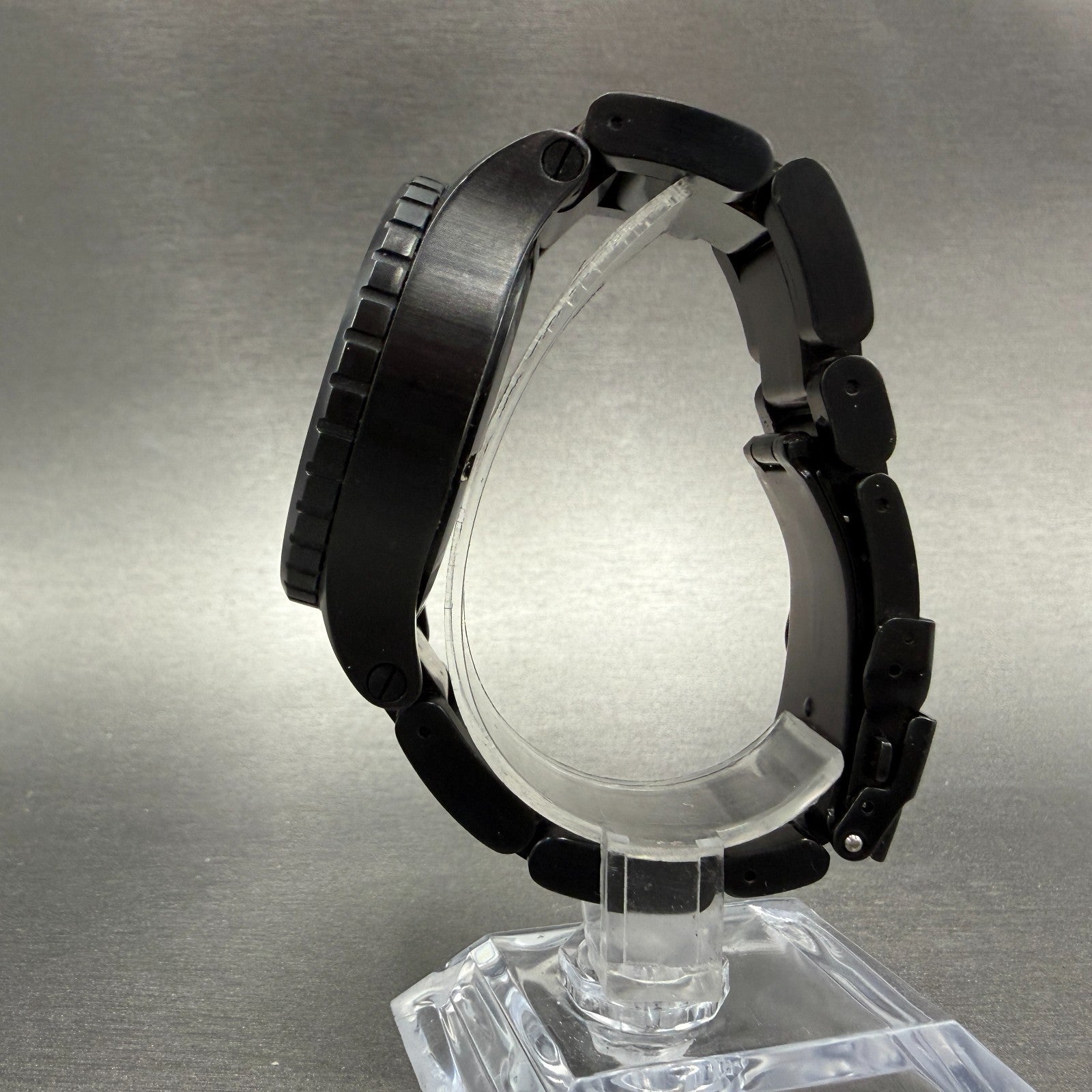 Nixon 42-20 Chrono Watch Women 42mm Black Dial Black Tone Date New Battery6