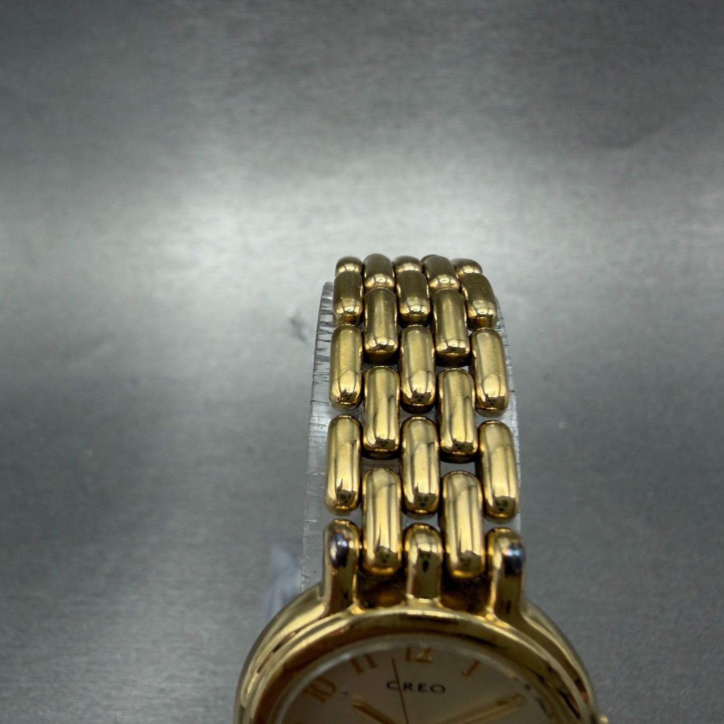 Seiko Creo Watch Women 24mm Champagne Dial Gold Tone Round 2P21-0C00 New Battery4