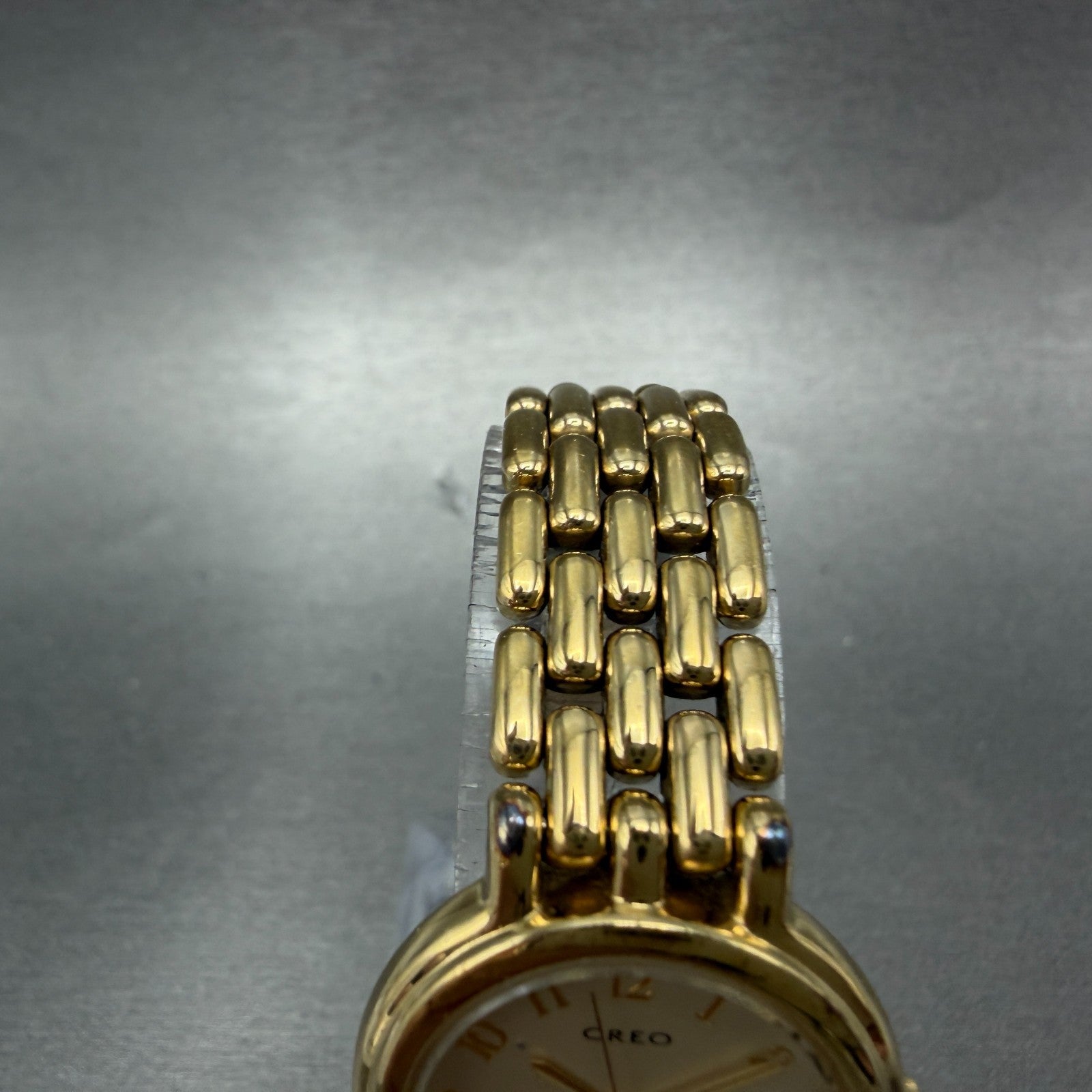 Seiko Creo Watch Women 24mm Champagne Dial Gold Tone Round 2P21-0C00 New Battery4