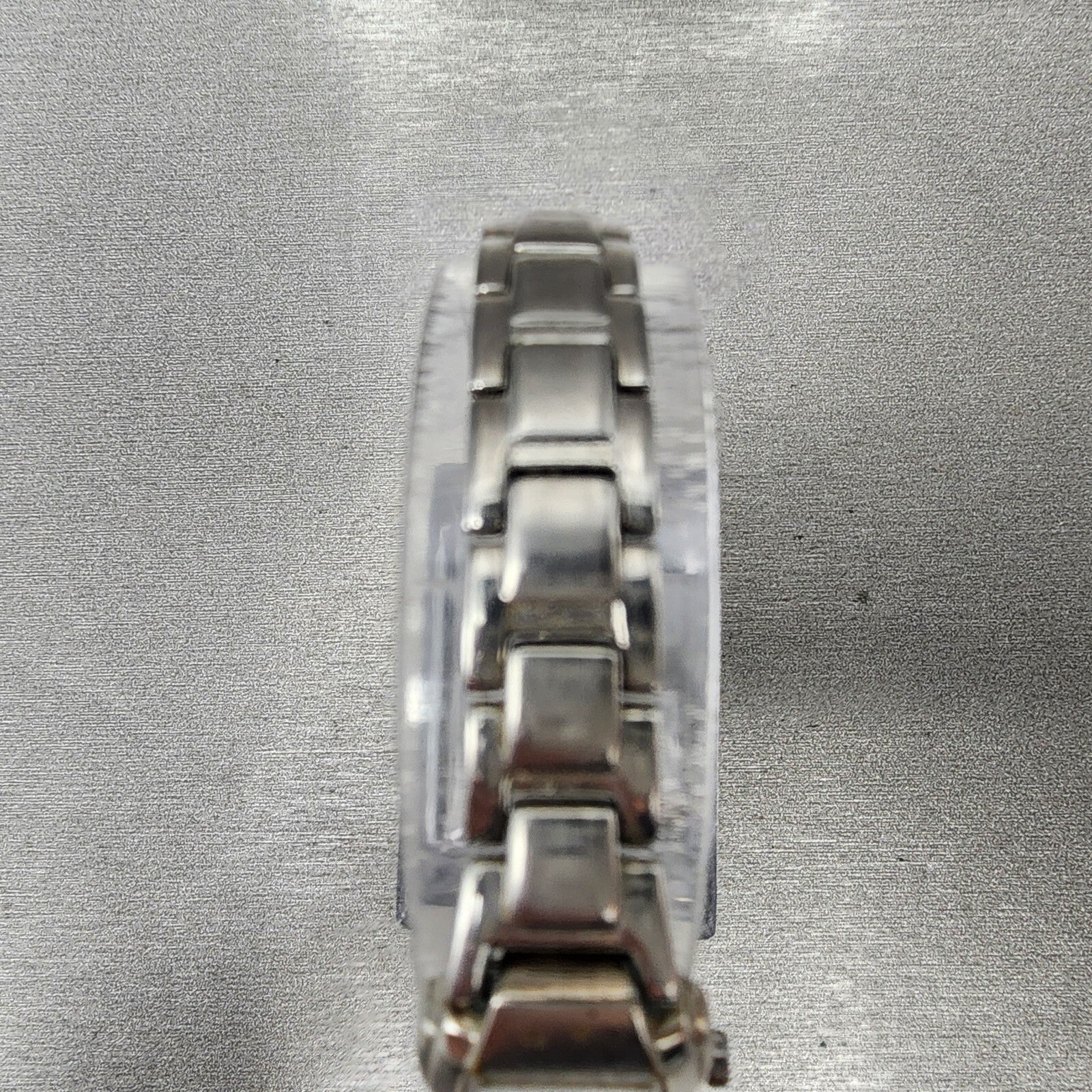 VTG Seiko Watch Women 16mm Blue Dial Silver Tone Rectangle 1N000GA0 New Battery4