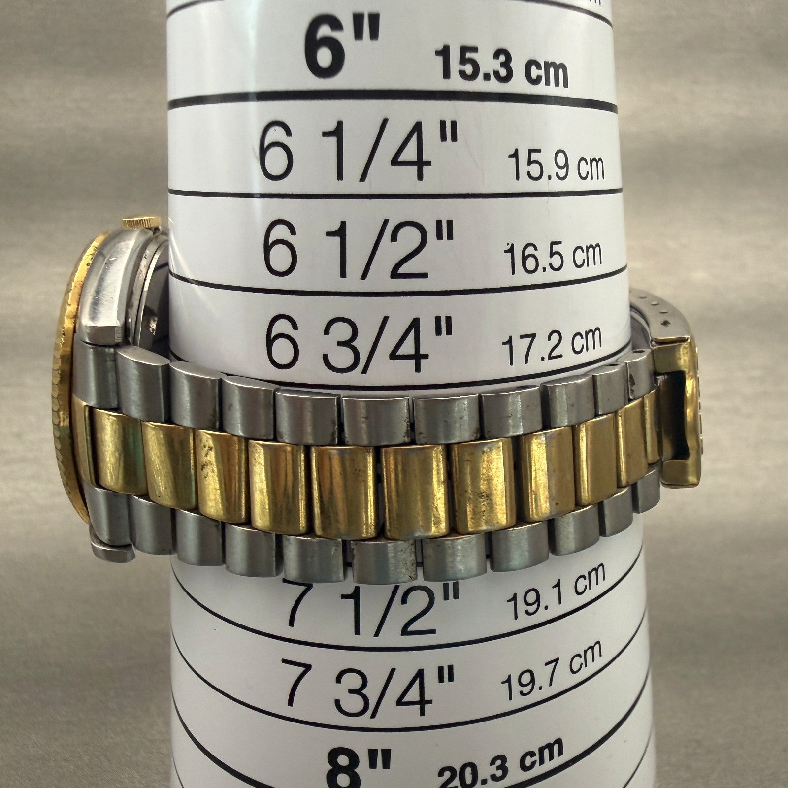 Seiko SQ Watch Men 36mm Silver Dial Two Tone Daydate Round 7123-8059 New Battery9