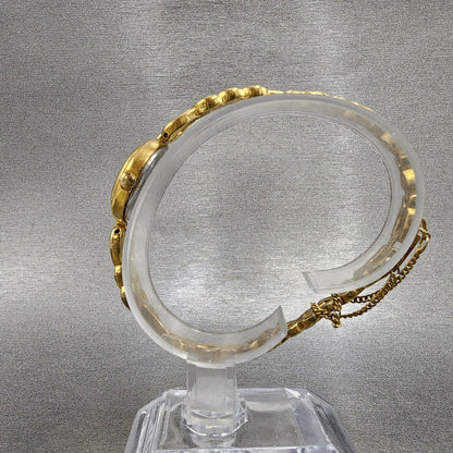 Orient Jupiter Watch Women 21mm Gold Dial Gold Tone Round F0551501 New Battery6