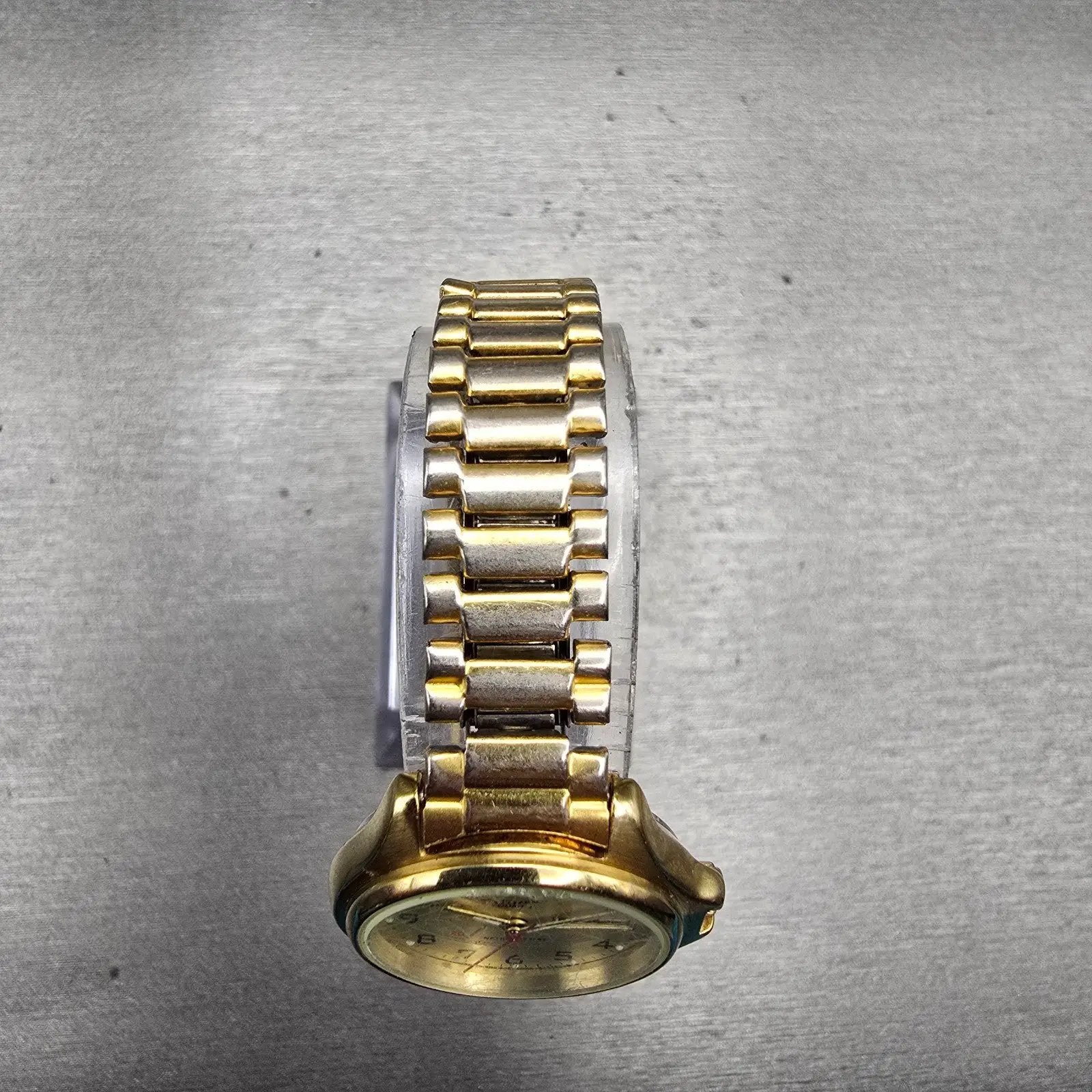 Citizen Watch Women 25mm Gold Dial Gold Tone Daydate Round 6000-S27182 New Batt4